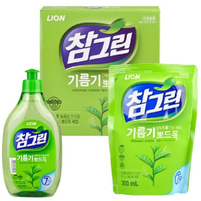 M27 참그린용기500g x 1개 + 리필300ml x 1개 세제2종선물세트