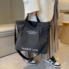 빅사이즈 캔버스 에코백 여성 숄더백