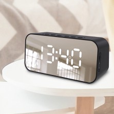 미러 멀티 블루투스 스피커 라디오 시계 온도표시 EM-02
