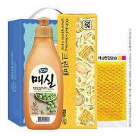 참그린 매실300용기 크린맥 망사수세미 3종세트