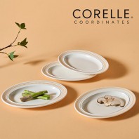 코렐_코디네이츠 로즈몬트 타원접시 4P